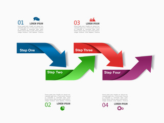 Infographic template. Vector illustration. Can be used for workflow layout, diagram, business step options, banner.