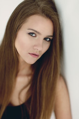 Naklejka premium closeup. photo of an attractive young woman