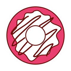 delicious and sweet donut vector illustration design