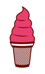 delicious and sweet ice cream vector illustration design