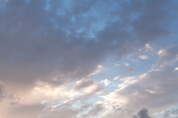 Moody dawn/dusk sky, with dark clouds background.