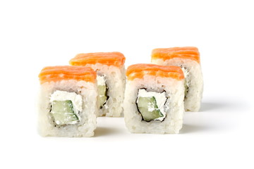 Sushi rolls close up