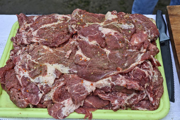 Fresh meat for grill