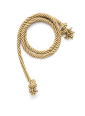 Ship rope tied with knot