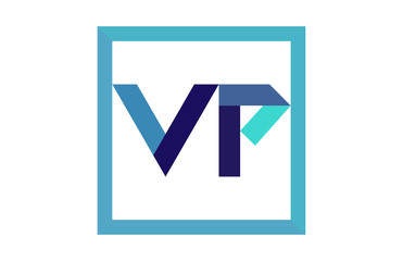 VP Square Ribbon Letter Logo 