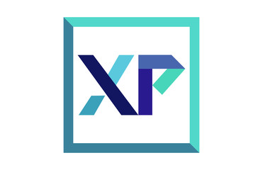 XP Square Ribbon Letter Logo 