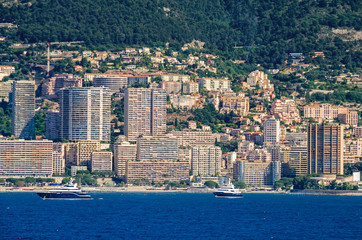 Build-over modern district of Monaco