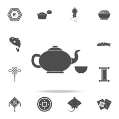 Kettle and cup icon. Set of Chinese culture icons. Web Icons Premium quality graphic design. Signs and symbols collection, simple icons for websites, web design, mobile app