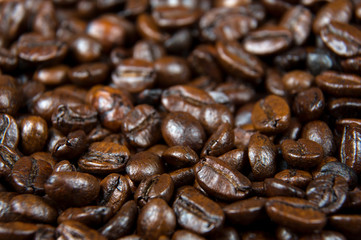 Coffee beans background.