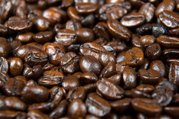 Coffee beans background.