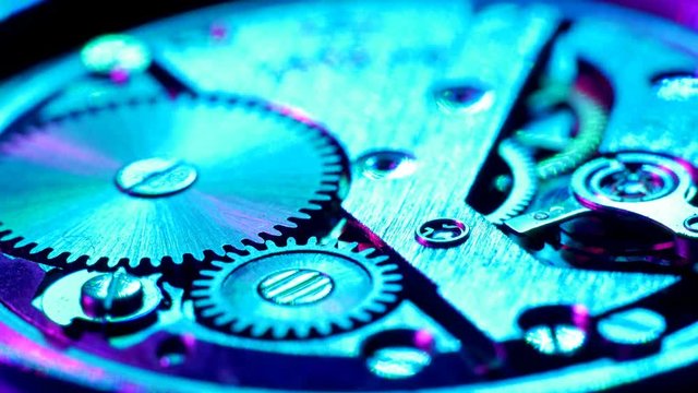 Watch Mechanism Close Up
