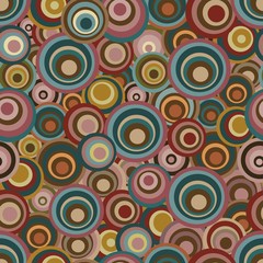 Naklejka premium Seamless pattern with colorful circles