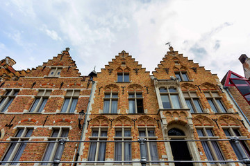 Fototapeta na wymiar Beautifull historical buildings of Bruges, Belgium