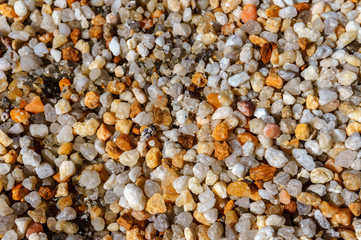 background of small colored multicolored stones