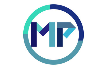 MP Global Blue Ribbon letter Logo 