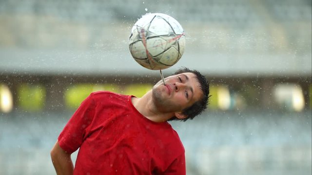 Spinning the ball on a pencil