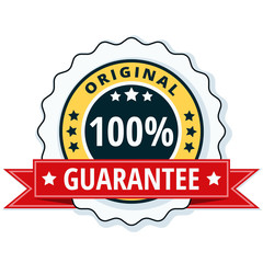 100% Original Guarantee label illustration