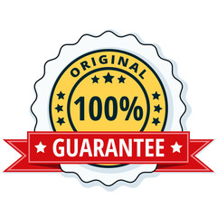 100% Original Guarantee label illustration