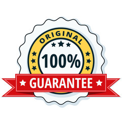 100% Original Guarantee label illustration