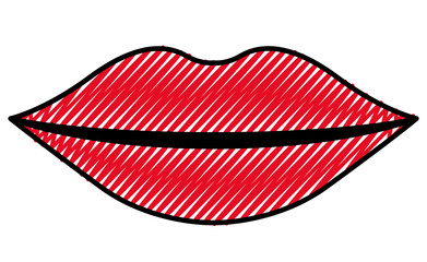 sensuality lips isolated icon vector illustration design
