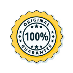 100% Original Guarantee label illustration