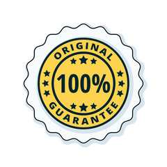 100% Original Guarantee label illustration