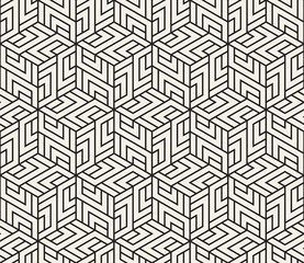 Vector seamless pattern. Modern stylish abstract texture. Repeating geometric tiles