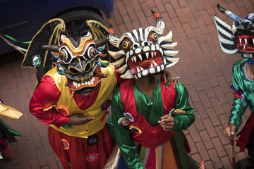 Mascaras de carnaval. Diabllicos . Panamá