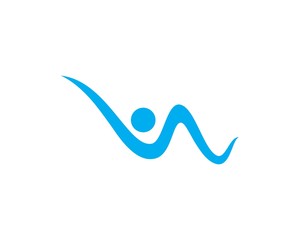 Water Wave symbol and icon Logo Template