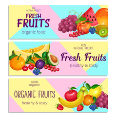 Fruits banners