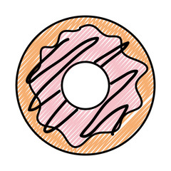 delicious and sweet donut vector illustration design