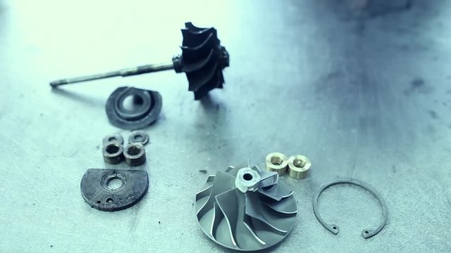 used turbocharger hands