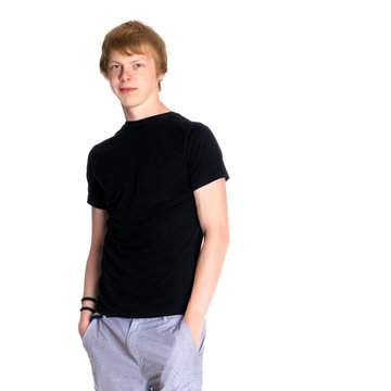 Young guy in shorts and a vest