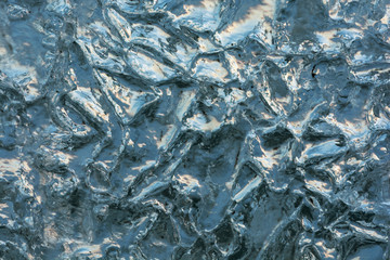frozen blured ice . abstract winter background.