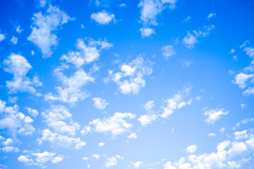 Naklejka na ściany i meble Blue sky and white clouds,idea is to boost the business spirit.