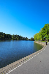 Embankment in Sodertalje, Sweden