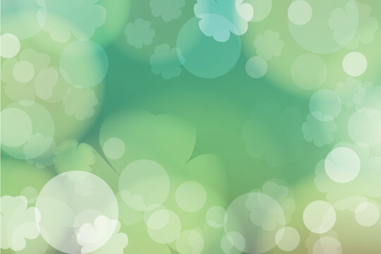 st. patrick's day abstract green bokeh background for design