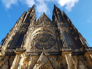 Gothic cathedral sky