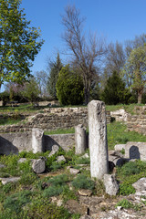 Ruins of The capital city of the Second Bulgarian Empire medieval stronghold Tsarevets, Veliko Tarnovo, Bulgaria