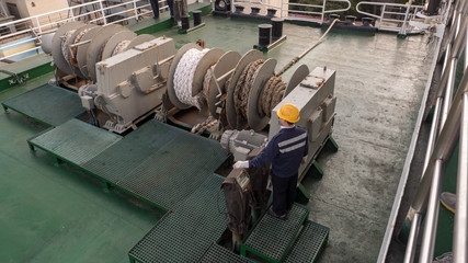 Naklejka premium China Ferry Boat Winch