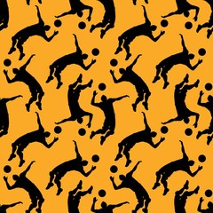 volley player seamless pattern
