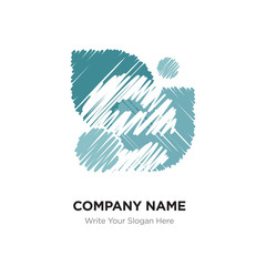 e Letter Logo with Vintage Grunge Cut Design. Destroyed Drawing Elegant Letter Icon Vector, Abstract Alphabet logotype on green background.