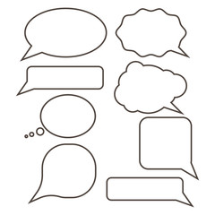 Obraz premium Balloon Comics Set