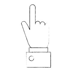 hand human touching icon vector illustration design