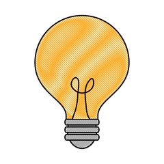 bulb light idea icon vector illustration design