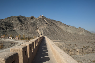 Great Wall in Jiayuguan(Cantilevel Wall), Gansu of China