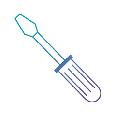 screwdriver tool isolated icon vector illustration design