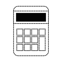 calculator math device icon vector illustration design