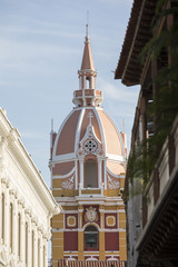 Cathedral of Saint Catherine of Alexandria in the Spanish colonial city of Cartagena, Colombia