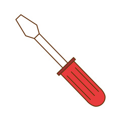 screwdriver tool isolated icon vector illustration design